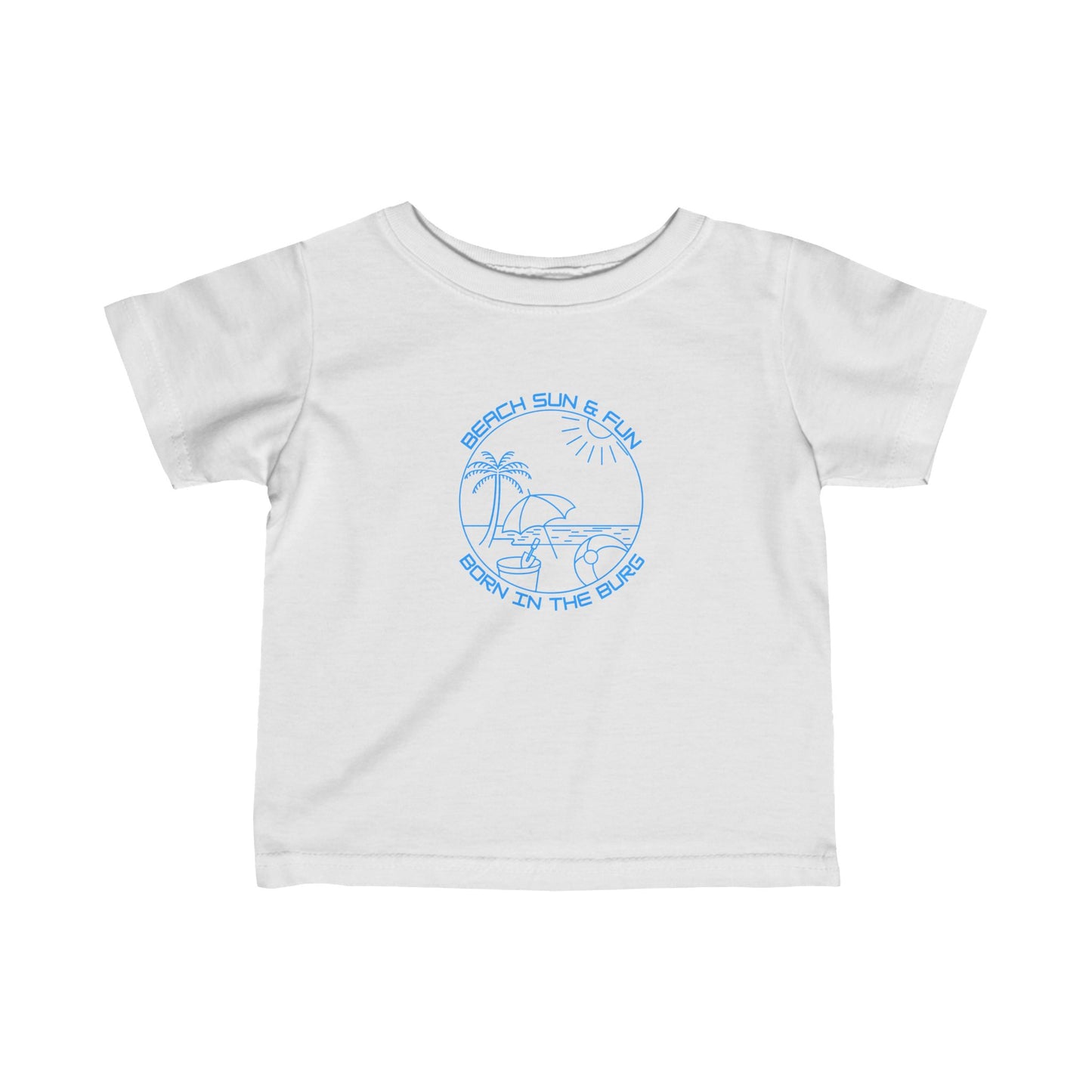 Born in the Burg Infant Jersey Tee